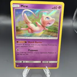 Pokemon TCG Mew Holo Rare Unbroken Bonds 76/214 LP Condition - Image 1