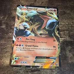 Entei Ex 13/108 2012 Pokemon BW Dark Explorers Holo - LP - Image 4