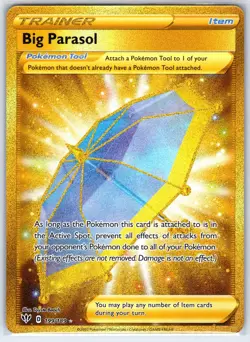 Big Parasol 199/189 Secret Rare Darkness Ablaze Pokemon Holo Near Mint - Image 1