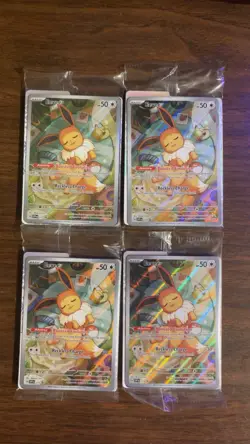 Pokemon EEVEE 173 Prismatic Evolutions Sealed ETB Promo TCG - NEAR MINT SET OF 4 - Image 1