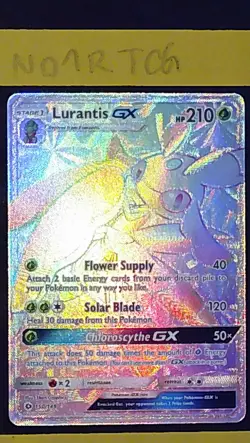 Pokemon Lurantis GX Full Art Rainbow Rare 150/149 NM - Image 1