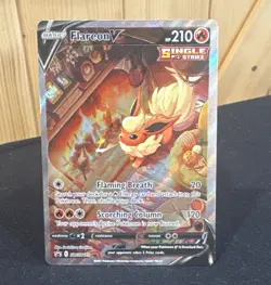 Pokemon TCG 2021 SWSH Promo Flareon V SWSH179 Holo EN 210 HP Basic - Image 1