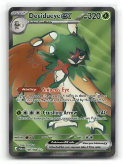 Decidueye ex 100/088 Holo Ultra Rare Perfect Order Pokemon NM - Image 1