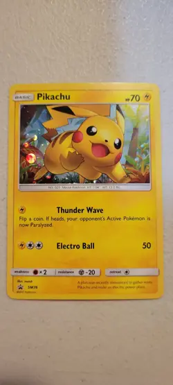 The Pokemon Company Pikachu SM76 SM Promo Holo 70 HP Basic Pokemon TCG EN - Image 1