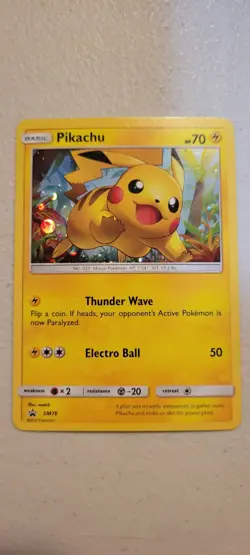 The Pokemon Company Pikachu SM76 SM Promo Holo 70 HP Basic Pokemon TCG EN - Image 2