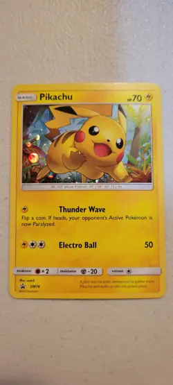 The Pokemon Company Pikachu SM76 SM Promo Holo 70 HP Basic Pokemon TCG EN - Image 3