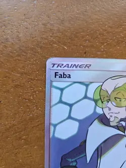Pokemon TCG Faba SM Lost Thunder 208/214 Holo Ultra Rare Full Art Trainer - Image 3