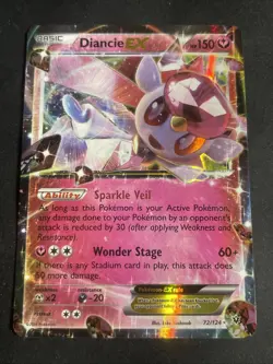 Diancie EX Ultra Rare XY - Fates Collide 72/124 Pokemon TCG - Image 1