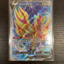 2022 Pokemon TCG Full Art 163 Zamazenta V Brilliant Stars - ER - Image 1