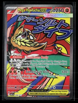 Mega Hawlucha ex 268/217 Mega Attack Rare Ascended Heroes Pokemon NM - Image 1