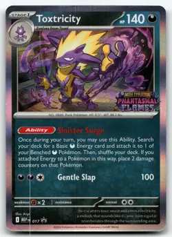 Toxtricity (Prerelease) 017 Holo Promo ME: Mega Evolution Promo Pokemon Holo NM - Image 1