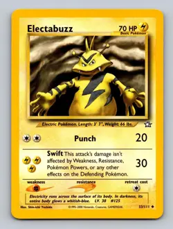 Electabuzz 33/111 Uncommon Neo Genesis Pokemon Unlimited Lightly Played - Image 1