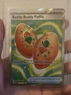 Pokemon TCG Buddy-Buddy Poffin Full Art 167/132 Mega Evolution NM - Image 1