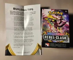 EMPTY Pokemon TCG Rebel Clash Build & Battle Box (box & insert only) - Image 1