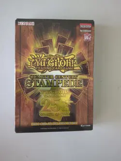 Yugioh Quarter Century Stampede Box 1st Edition Sealed 25th Five 5 Card Packs - Image 1