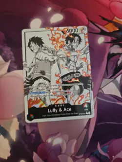 ST30-001 Luffy & Ace Alt Art Leader (Parallel) English One Piece TCG - Image 1