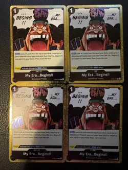 One Piece TCG - (Playset) - 4x OP09-096 - My Era…Begins!! - Rare - Eng - Image 1