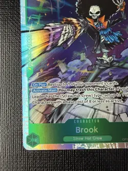 One Piece Card Game Brook OP15-032 OP-15 SR Foil Alt Art Character Card - Image 4