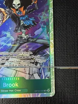 One Piece Card Game Brook OP15-032 OP-15 SR Foil Alt Art Character Card - Image 5