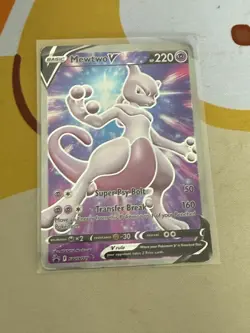 Mewtwo V Swsh229 Swsh: Sword & Shield Promo Cards Holo USED - Image 1