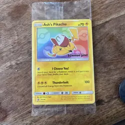 Ash's Pikachu TCG SM108 2017 Promo Card Pokemon 'I Choose You' Sealed - Image 1