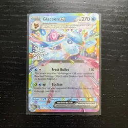 Glaceon ex 026/131 - Prismatic Evolutions Snowflake Stamp - Pokemon Card LP - Image 1