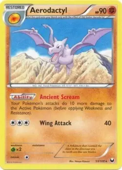 Pokemon TCG - Aerodactyl - 53/108 - Rare - B&W: Dark Explorers [Near Mint] - Image 1