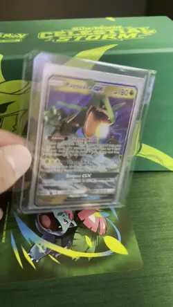 Rayquaza GX 109/168 Pokemon Celestial Storm Sun & Moon Ultra Rare Card NM CLEAN - Image 2