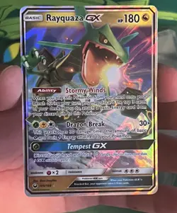 Rayquaza GX 109/168 Pokemon Celestial Storm Sun & Moon Ultra Rare Card NM CLEAN - Image 4