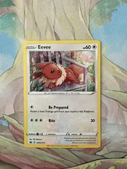 Eevee SWSH175 SWSH: Sword & Shield Black StarbPromo Card Cosmos Holo Foil - Image 1