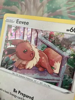 Eevee SWSH175 SWSH: Sword & Shield Black StarbPromo Card Cosmos Holo Foil - Image 2