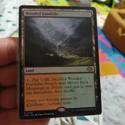 Magic the Gathering Wooded Foothills Modern Horizons 3 Regular Card - Image 1