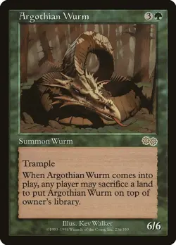 DM - Argothian Wurm - 236 - Urza's Saga - Image 1