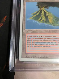 BGS 9.5 Volcanic Island MtG Revised Magic the Gathering GEM MINT - Image 5