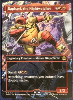 Raphael, the Nightwatcher (Borderless) - MTG - Teenage Mutant Ninja Turtles - NM - Image 1