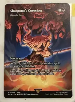 Shantotto's Coercion, Diabolic Intent (Showcase) - MTG Final Fantasy #34 Rare - Image 1