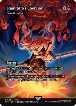Shantotto's Coercion, Diabolic Intent (Showcase) - MTG Final Fantasy #34 Rare - Image 4