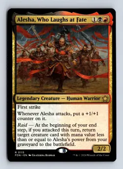 Alesha, Who Laughs at Fate 115 R Foundations Magic: The Gathering NM/M - Image 1