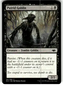 1x Putrid Goblin MTG Modern Horizons NM Magic Regular - Image 1