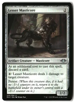MTG Lesser Masticore [MH1 - 225] LP - Image 2