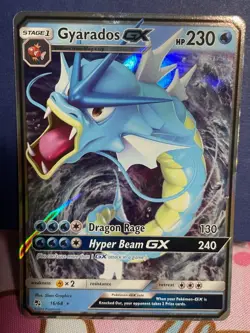 Pokemon Card - Gyarados GX Hidden Fates 16/68 Ultra Rare - Image 1