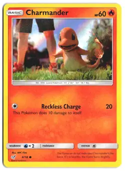 CHARMANDER 4/18 Common Detective Pikachu Holo NM - Image 2