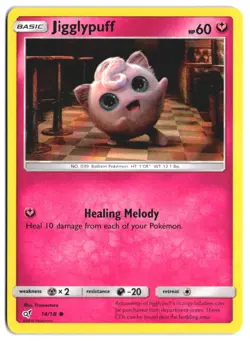 JIGGLYPUFF 14/18 Common Detective Pikachu Holo NM - Image 2