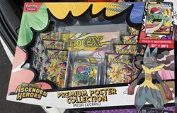 Pokemon TCG Ascended Heroes Mega Lucario EX Premium Poster Collection **New** - Image 1