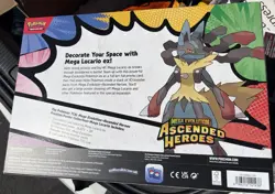 Pokemon TCG Ascended Heroes Mega Lucario EX Premium Poster Collection **New** - Image 2