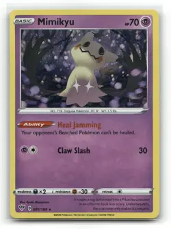 Mimikyu 081/189 Holo Promo Miscellaneous Cards & Products Pokemon Holo LP - Image 1