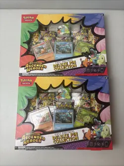 LOT of 2 Pokemon Ascended Heroes First Partners Deluxe Pin Collection - Image 1