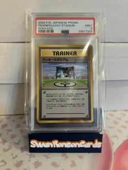 PSA 9 MINT Lucky Stadium Pikachu Hokkaido Trainer Promo Japanese Pokemon 2000 - Image 1
