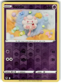 Swirlix - 083/195 - REVERSE HOLO - Silver Tempest - Pokemon - NM/M - Image 1