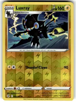 LUXRAY 093/264 FUSION STRIKE POKEMON (REVERSE HOLO, NM) - Image 1